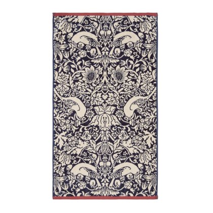 Morris & Co Strawberry Thief Blue Towels