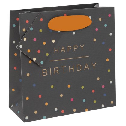 Glick Small Spotted Happy Birthday Gift Bag Glick Small Spotted Happy Birthday Gift Bag