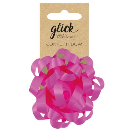 Glick Hot Pink Confetti Bow Glick Hot Pink Confetti Bow