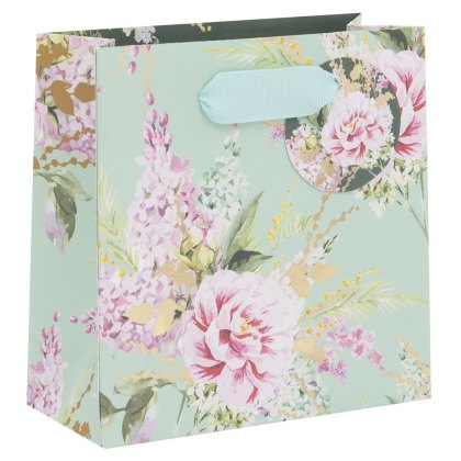 Glick Small Peonies and Foxglove Gift Bag