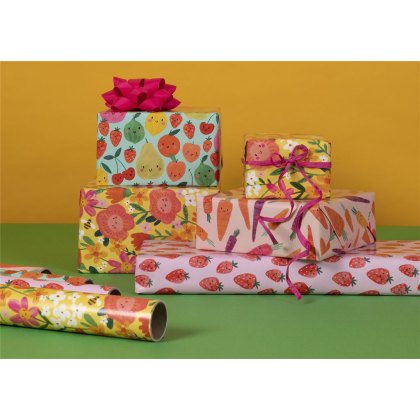 Glick Happy Garden Roll of Gift Wrap