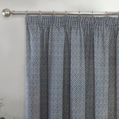 Sundour Aztec Navy Ready Made Curtains