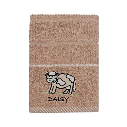 Daisy Cow Brown Tea Towel Daisy Cow Brown Tea Towel