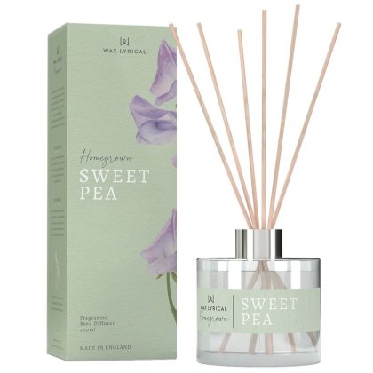 Wax Lyrical Home Grown Sweet Pea 200ml Reed Diffuser Wax Lyrical Home Grown Sweet Pea 200ml Reed Diffuser