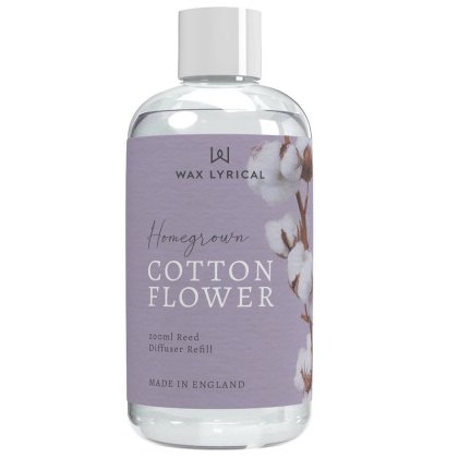 Wax Lyrical Home Grown Cotton Flower 200ml Reed Diffuser Refill Wax Lyrical Home Grown Cotton Flower 200ml Reed Diffuser Refill