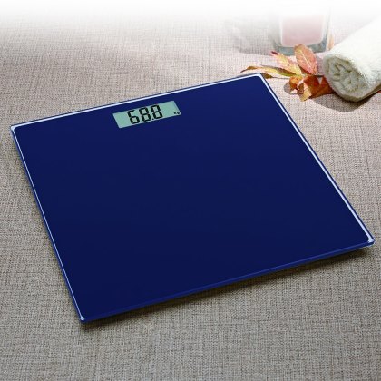 Showerdrape Navy Slimline Scale