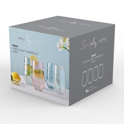 Simply Home 4 Piece Glass Tumbler Set