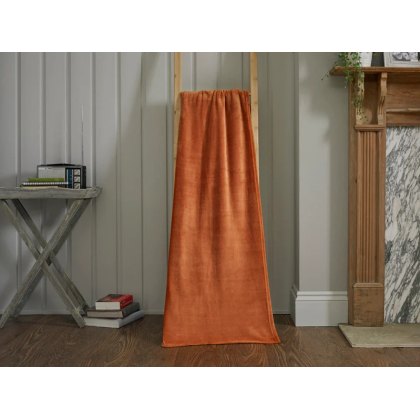 Deyongs Cozy Comforts Rust Throw