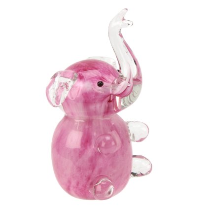Sophia Objects D'Art Pink Elephant Glass Figurine Sophia Objects D'Art Pink Elephant Glass Figurine