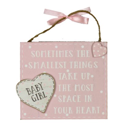 Celebrations The Littlest Things Pink Plaque Celebrations The Littlest Things Pink Plaque