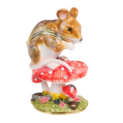 Stratton Mouse on a Toadstool Treasured Trinket Stratton Mouse on a Toadstool Treasured Trinket
