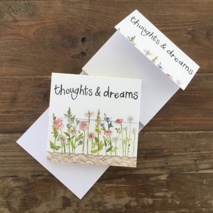 Alex Clark Thoughts and Dreams Flowers Mini Magnetic Notepad