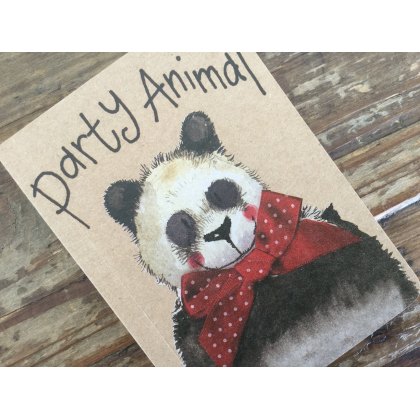 Alex Clark Panda Small Kraft Notebook