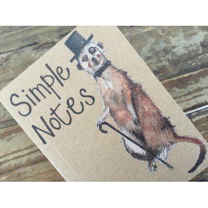 Alex Clark Meerkat Small Kraft Notebook