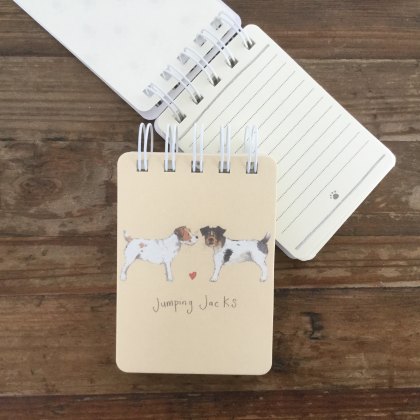 Alex Clark Jumping Jacks Dog Small Spiral Notepad Alex Clark Jumping Jacks Dog Small Spiral Notepad