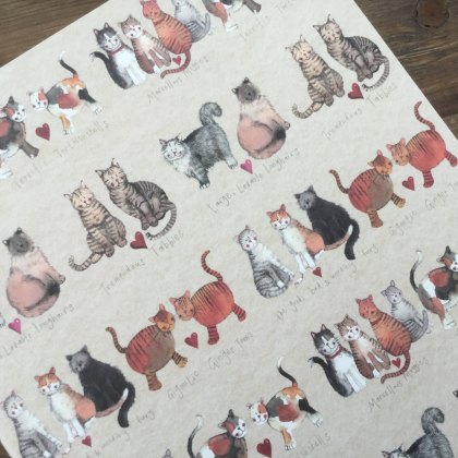 Alex Clark Charismatic Cats Large Soft Notebook