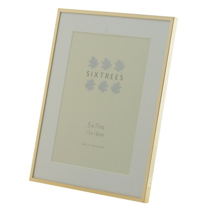 Sixtrees Park Lane Rose Gold Narrow Profile Photo Frame