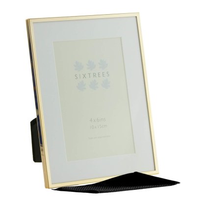 Sixtrees Park Lane Rose Gold Narrow Profile Photo Frame
