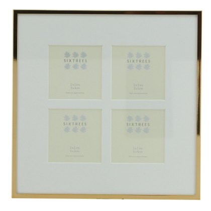 Sixtrees Park Lane Rose Gold Narrow Profile 4 Collage Photo Frame Sixtrees Park Lane Rose Gold Narrow Profile 4 Collage Photo Frame