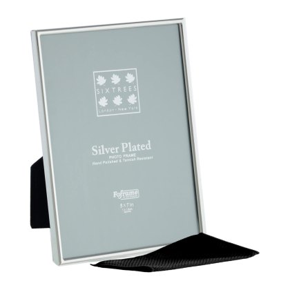 Sixtrees Cambridge Narrow Rim Silver Plated Photo Frame Sixtrees Cambridge Narrow Rim Silver Plated Photo Frame