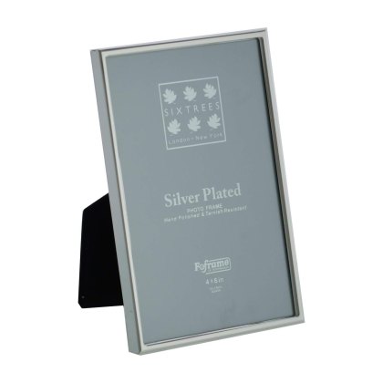 Sixtrees Cambridge Narrow Rim Silver Plated Photo Frame Sixtrees Cambridge Narrow Rim Silver Plated Photo Frame