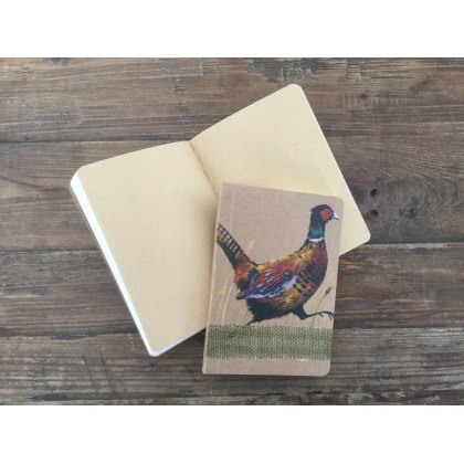Alex Clark Pheasant Small Kraft Notebook