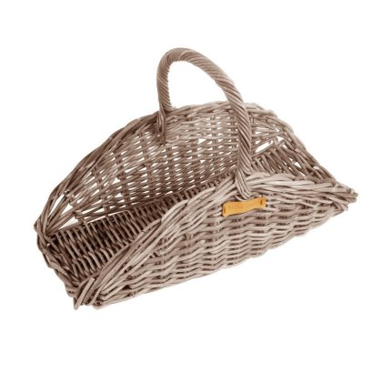 Stow Green Grey Wicker Trug Basket Stow Green Grey Wicker Trug Basket