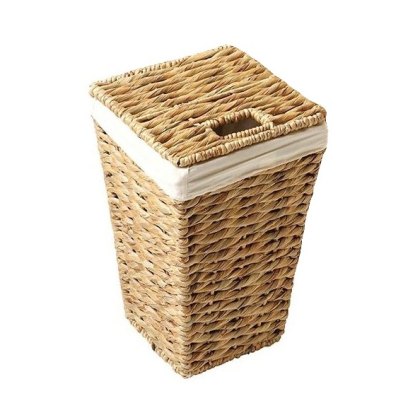 Stow Green Small Square Hyacinth Linen Basket Stow Green Small Square Hyacinth Linen Basket