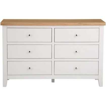 Derwent White 6 Drawer Chest