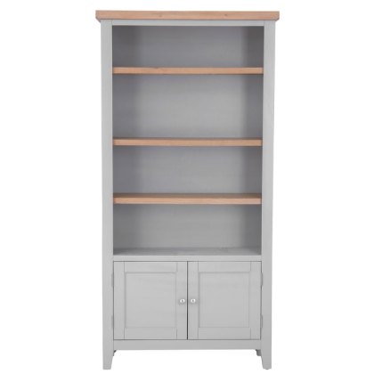 Derwent Grey Large Wide Bookcase