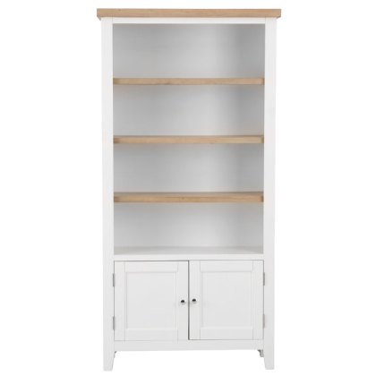 Derwent White Large Wide Bookcase