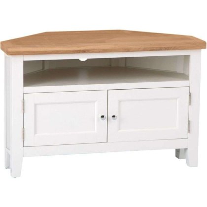 Derwent White Corner TV Unit