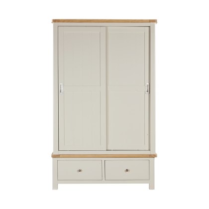 Silverdale Painted Double Robe 2 Sliding Door Wardrobe