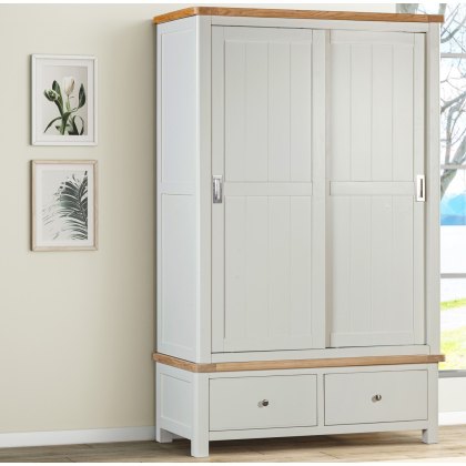 Silverdale Painted Large Robe 2 Sliding Door Wardrobe