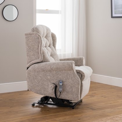 Celebrity Dual Motor Lift & Tilt Recliner in Sand