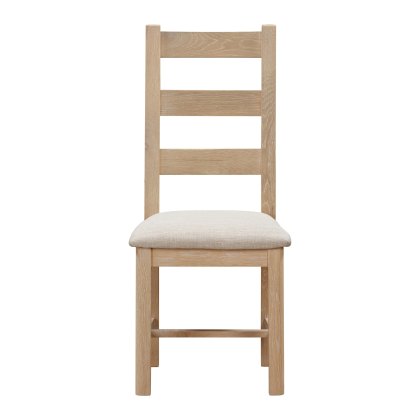 Silverdale Fabric Ladder Back Chair Pair