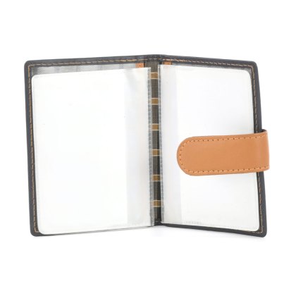 Golunski Navy Tan Credit Card Holder
