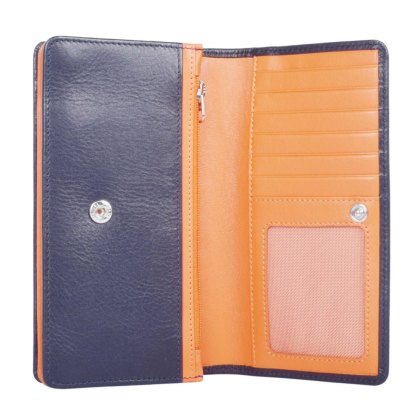 Golunski Ladies Navy Orange Purse