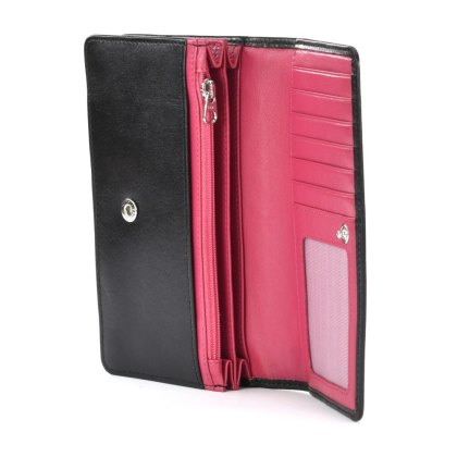 Golunski Ladies Black Rose Purse