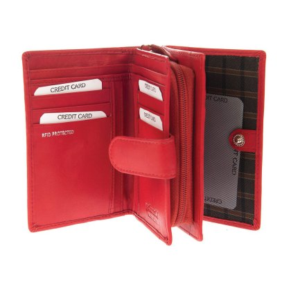 Golunski Ladies Red Zipper Purse