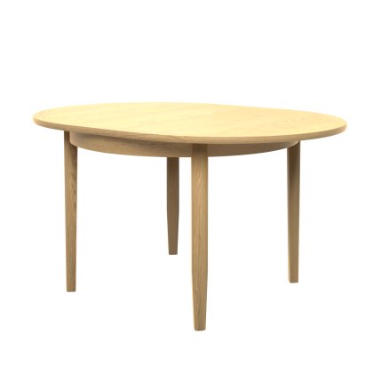 Warwick Oak Round Crown Dining Table on Legs