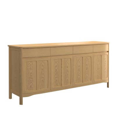 Warwick Oak 4 Door Sideboard