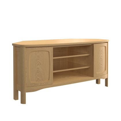 Warwick Oak Corner TV Unit