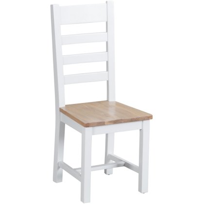 Tenby 1.2m Extending Dining Table & 4 Wooden Seat Dining Chairs
