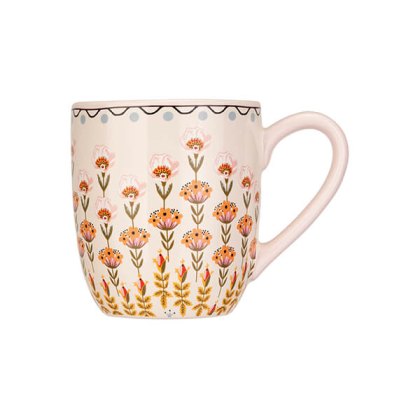 Cath Kidston Painted Table Pink Breakfast Mug Cath Kidston Painted Table Pink Breakfast Mug