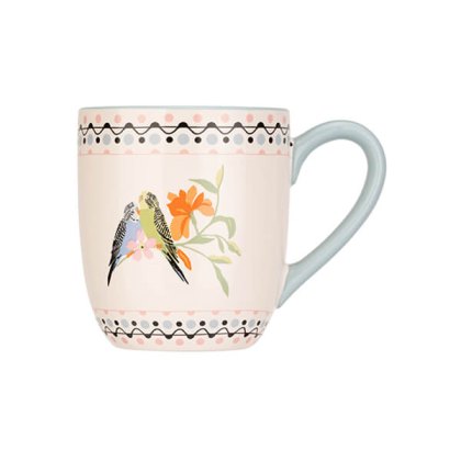 Cath Kidston Painted Table Budgie Blue Breakfast Mug