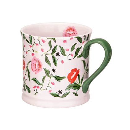 Cath Kidston Christmas Pink Mistletoe Mug