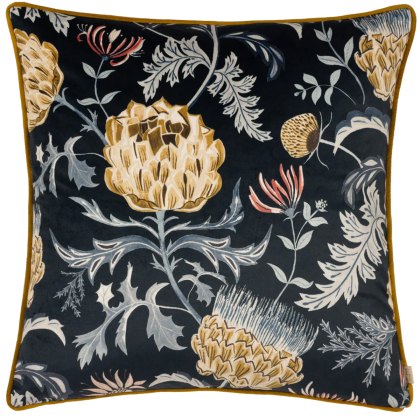 Evans Lichfield Chatsworth Artichoke Velvet Cushion Midnight Evans Lichfield Chatsworth Artichoke Velvet Cushion Midnight