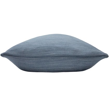 Evans Lichfield Dalton Slubbed Cushion Bluestone