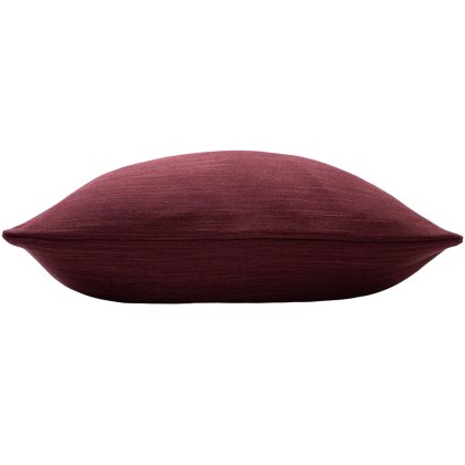 Evans Lichfield Dalton Slubbed Cushion Wine